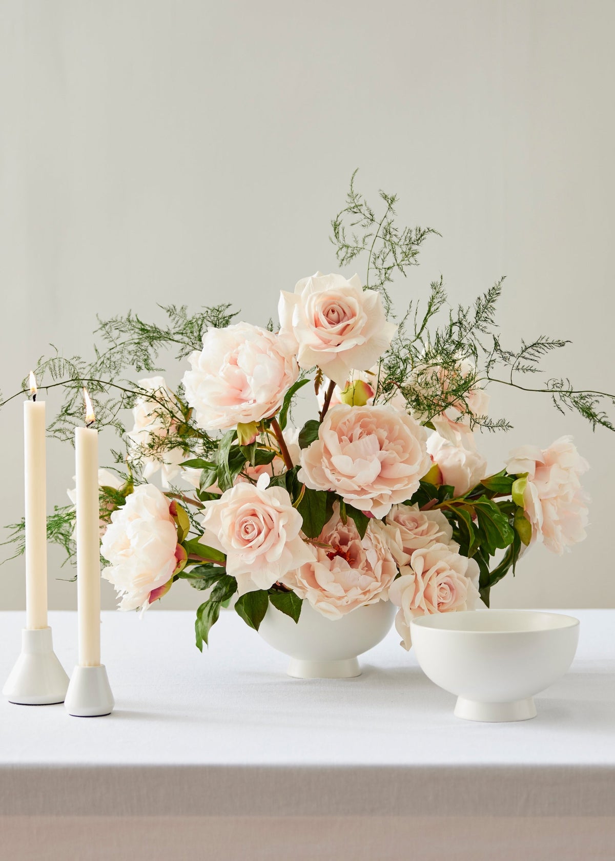 Real Touch Fake Flowers Blush Peony - 27