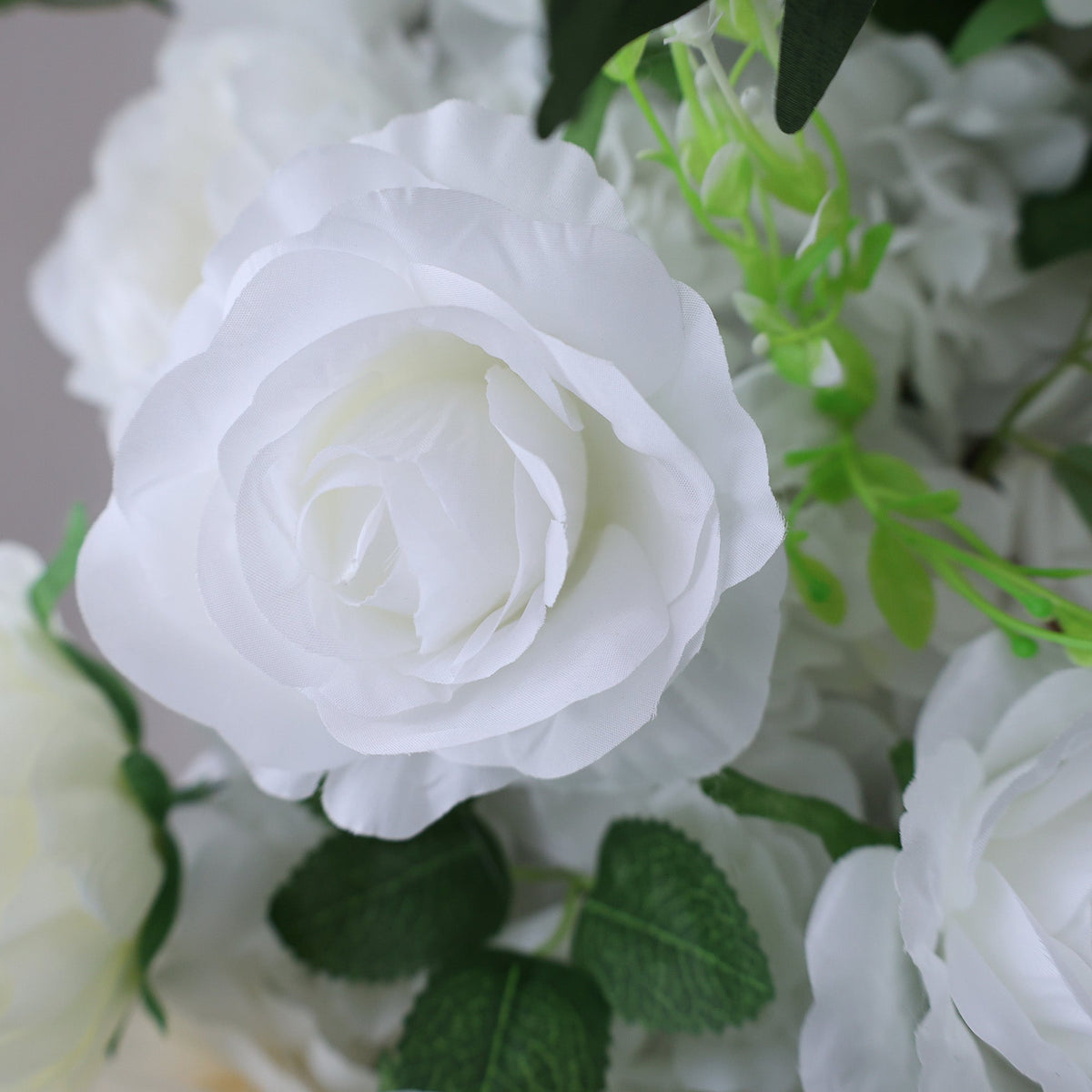 ValarFlowers Cream & Greenery Floral Extravaganza Wall: A Timeless. Elegant Masterpiece for Sophisticated Celebrations-VF-545