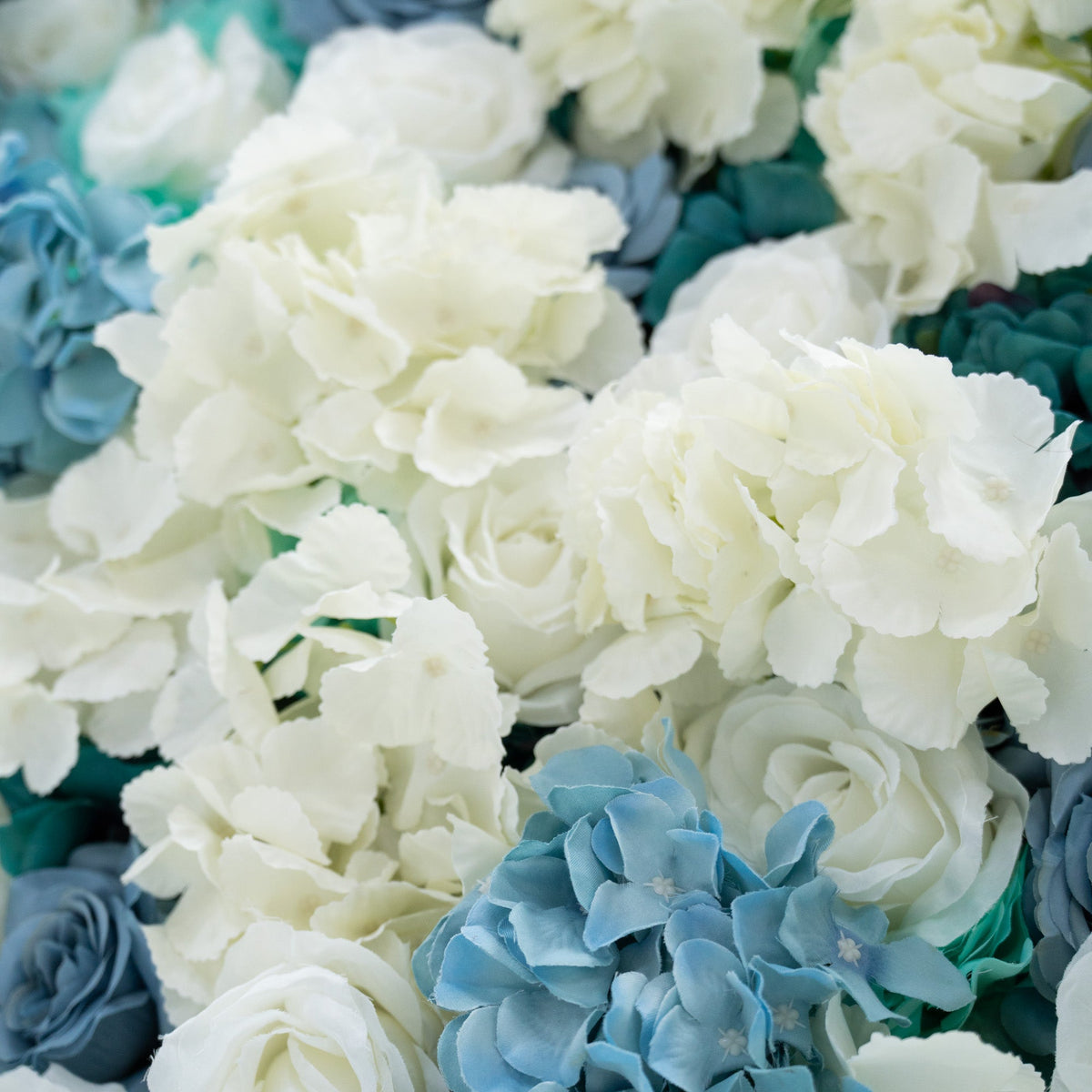 ValarFlowers Blue and White Rose Floral Backdrop: A Serene Elegance for Weddings and Special Occasions And Proposals and Outdoor Events and Photography - VF - 825