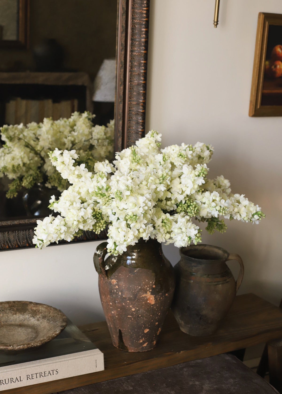 Fake Flowers Lilacs in Cream - 25